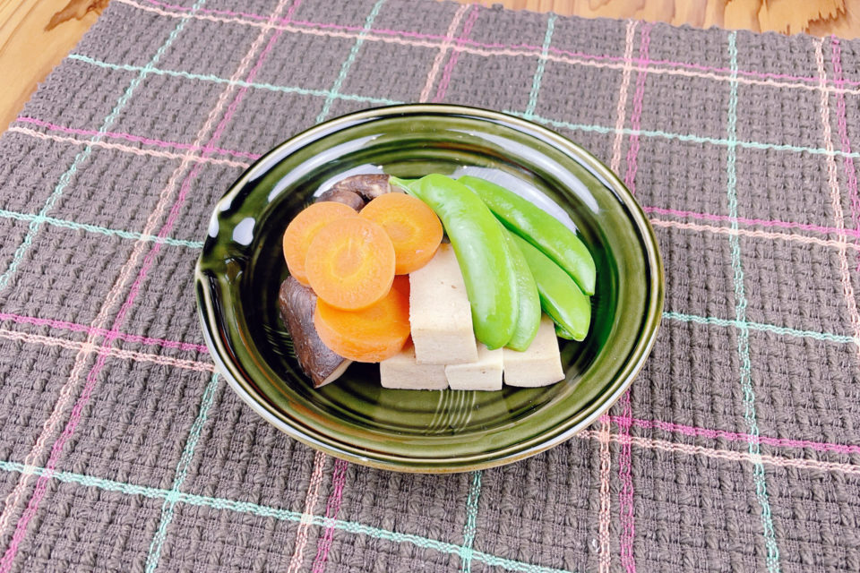春野菜と高野豆腐の炊き合わせ